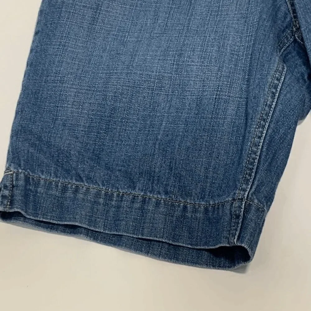 Eddie Bauer Curvy Long Denim Short